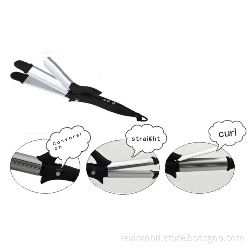 MHD-027 NEW styling tools 2in1 Muti straight and curl hair iron